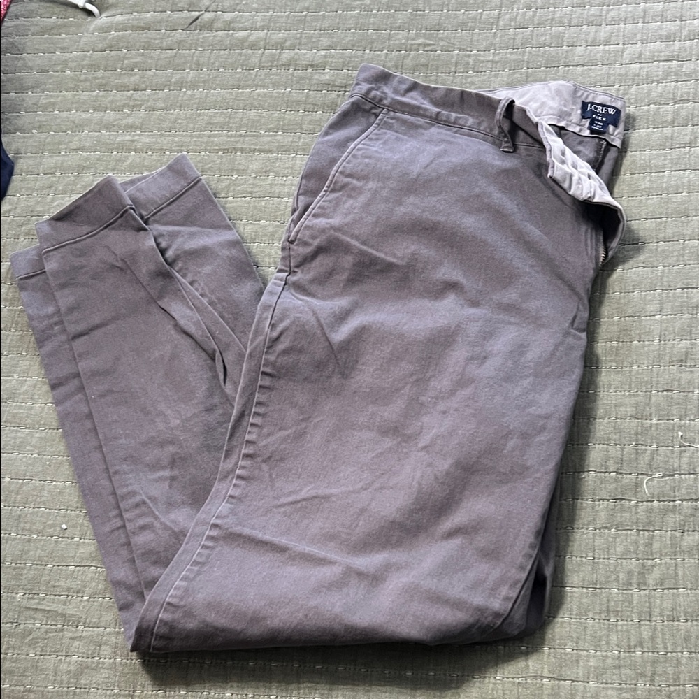 J. Crew Men's Charcoal Chinos